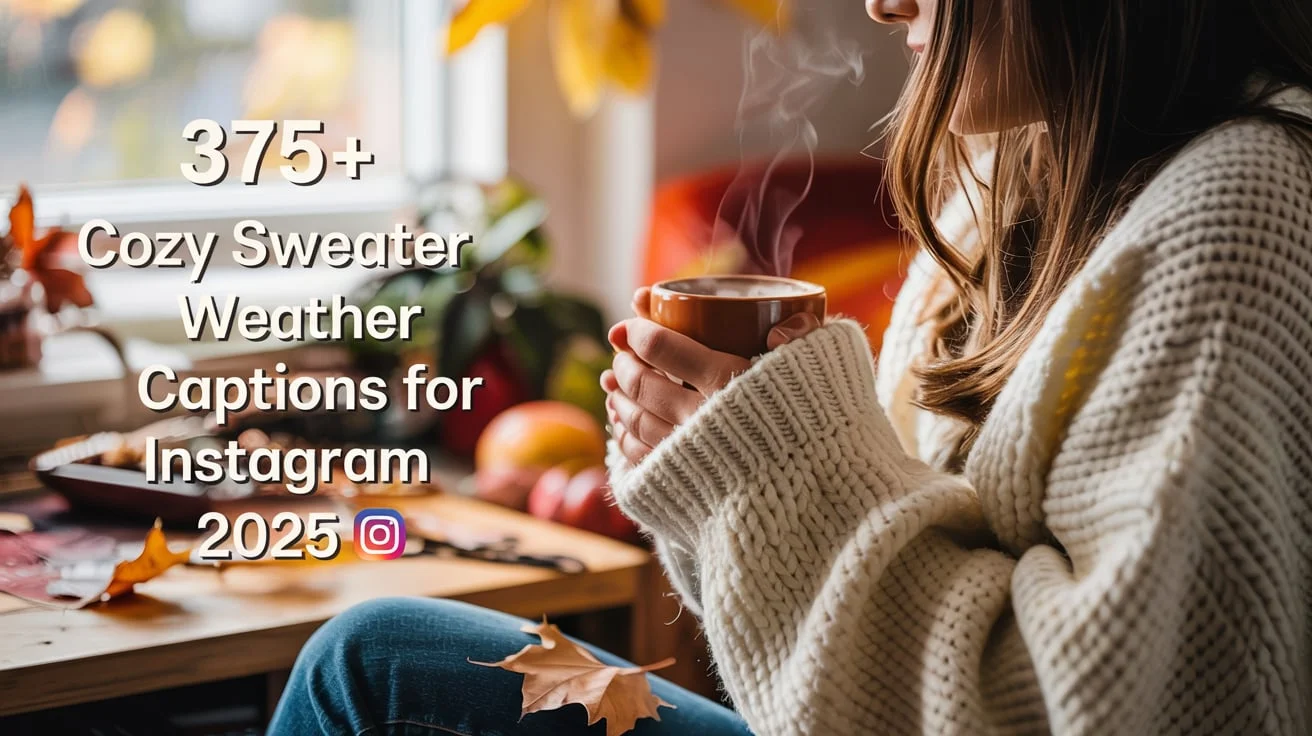 Cozy Sweater Weather Captions for Instagram
