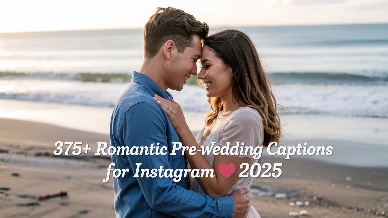 Romantic Pre-Wedding Captions for Instagram